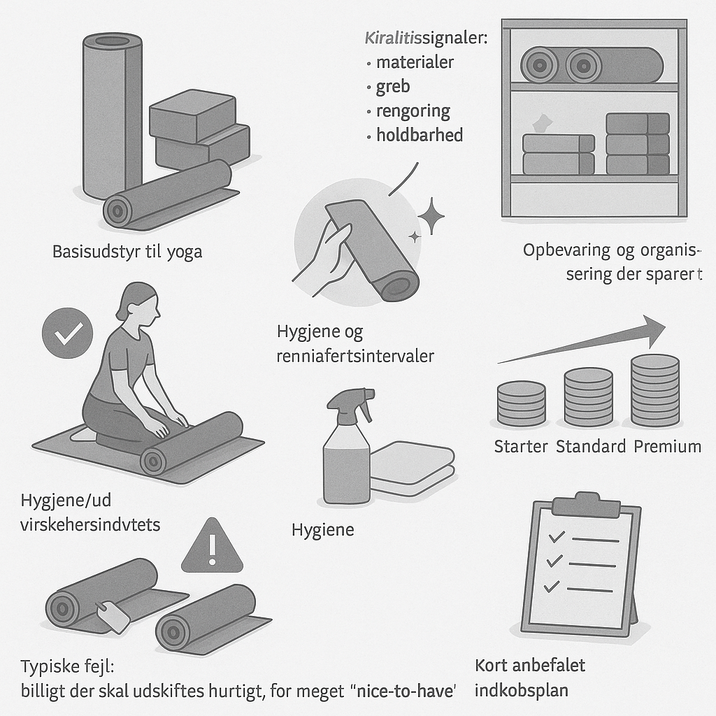 Udstyr til pilates og yoga: sådan bygger du et setup der holder i længden